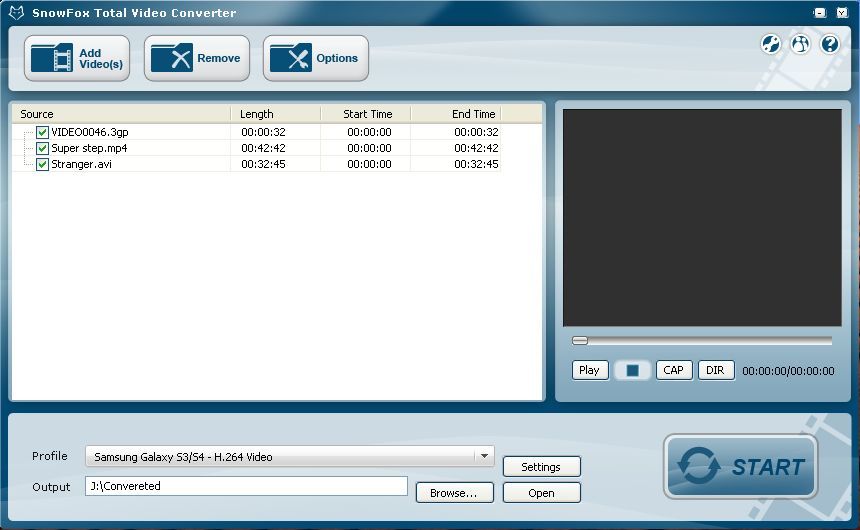 SnowFox Total Video Converter - Screenshot #3