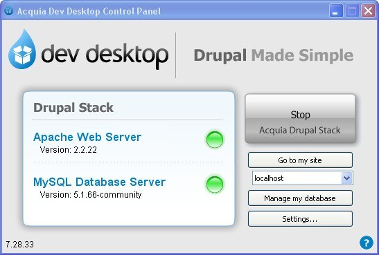 Acquia Dev Desktop - Screenshot #2