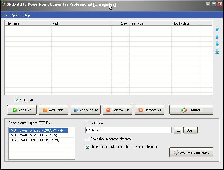Okdo All to PowerPoint Converter Professional - Screenshot #10
