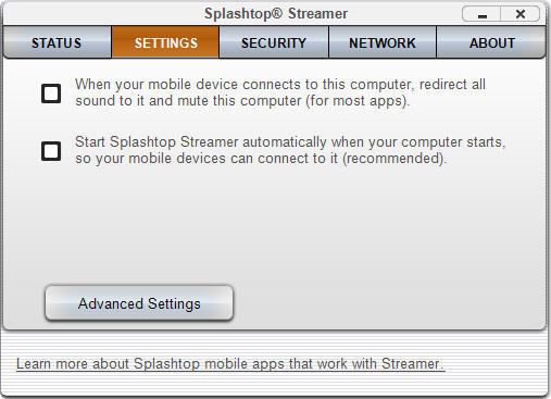 splashtop streamer remote wake up