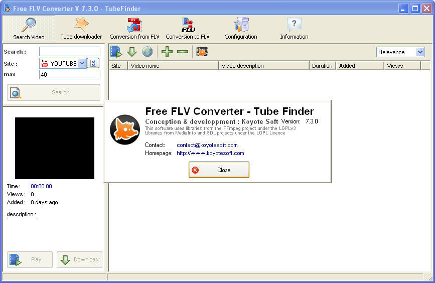 free flv converter download fails error
