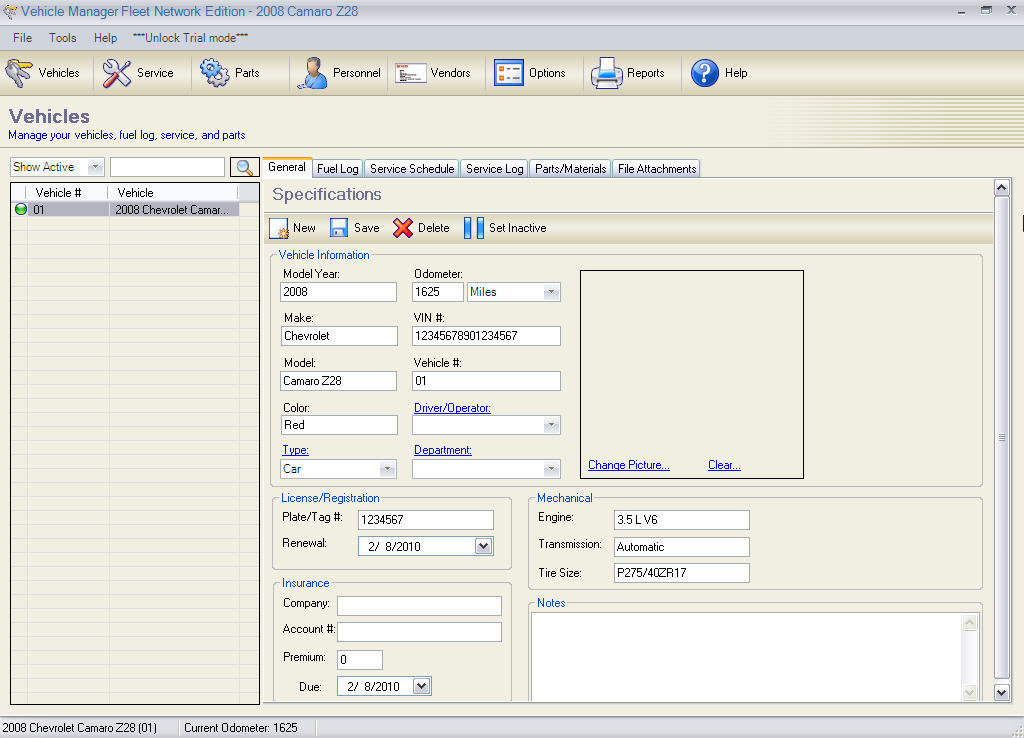 Vehicle Manager 2012 Fleet Network Edition download for free SoftDeluxe