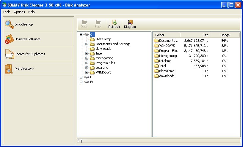 SBMAV Disk Cleaner - Screenshot #3