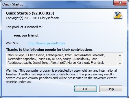 Quick StartUp - Screenshot #9