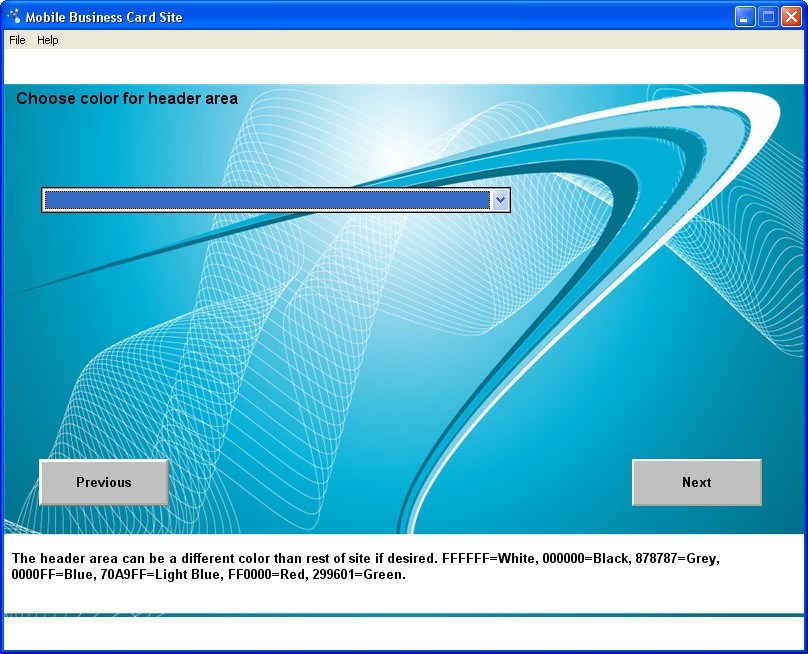 Mobi Biz Card Sites - Screenshot #1