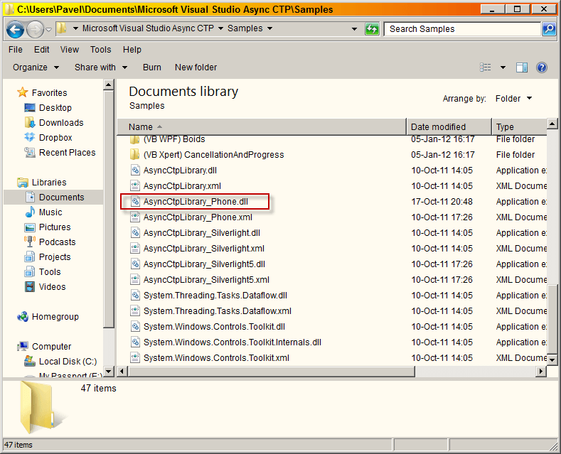Microsoft Visual Studio Async CTP - Screenshot #1