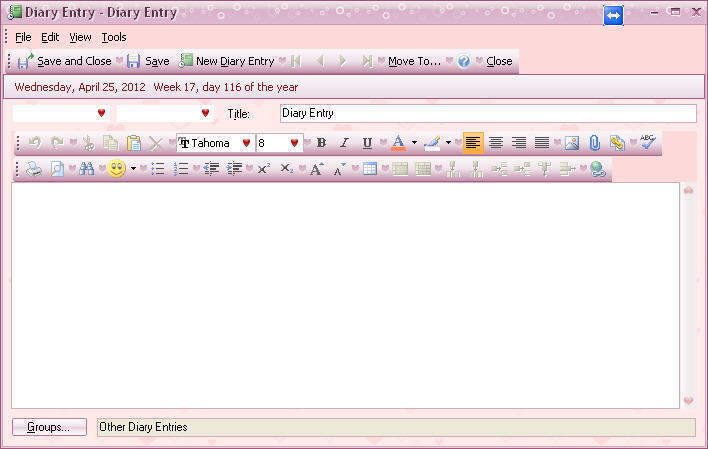 Efficient Lady's Organizer Free - Screenshot #2