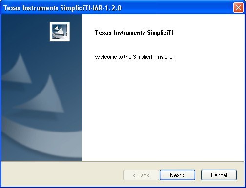 Texas Instruments SimpliciTI-IAR-1.2.0 - Screenshot #2