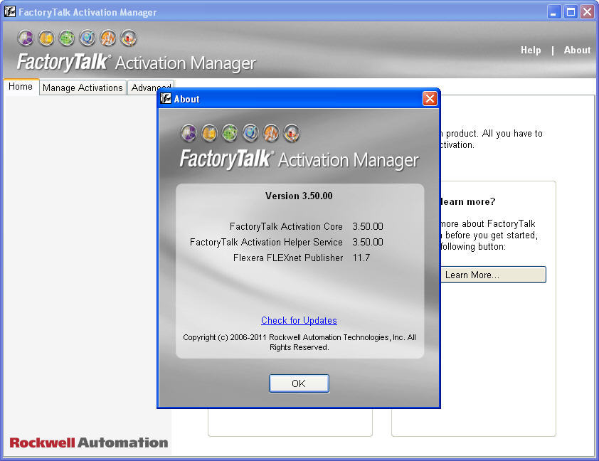 how stop Factorytalk activation notifier