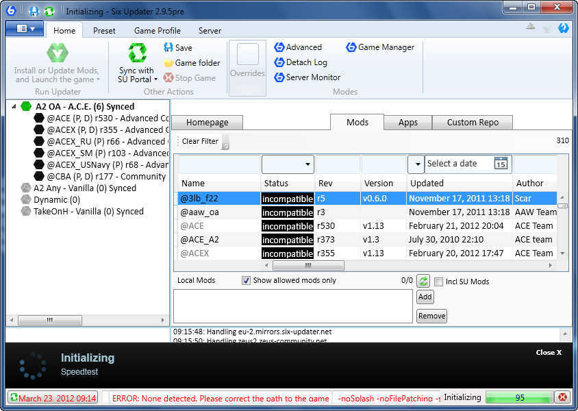 Six Updater - Screenshot #1