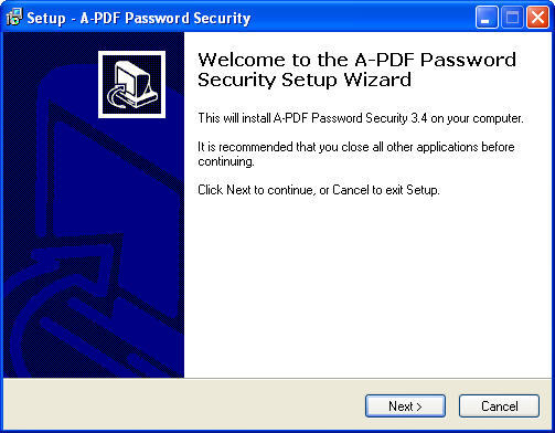 A-PDF Password Security - Screenshot #2