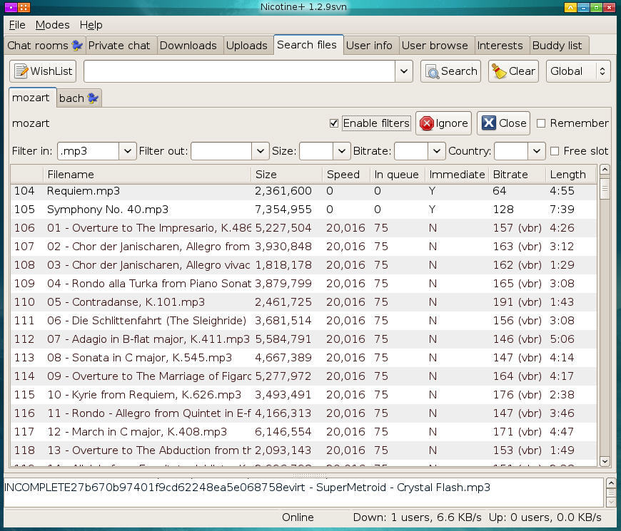 Nicotine+ - Screenshot #1