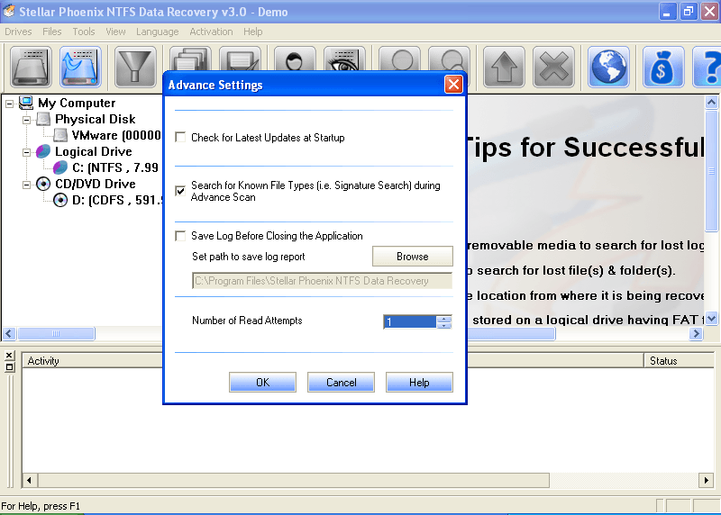Stellar Phoenix NTFS Data Recovery - Screenshot #6