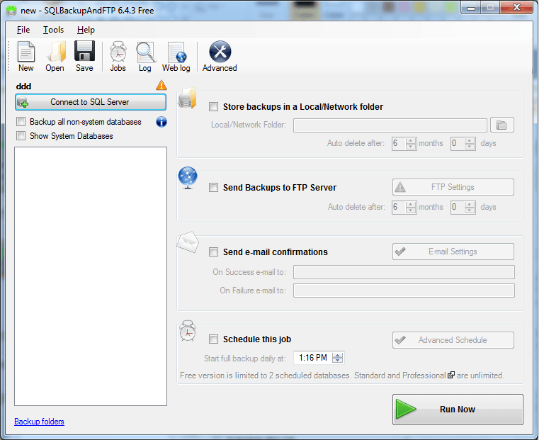 SQL Backup аnd FTP - Screenshot #16