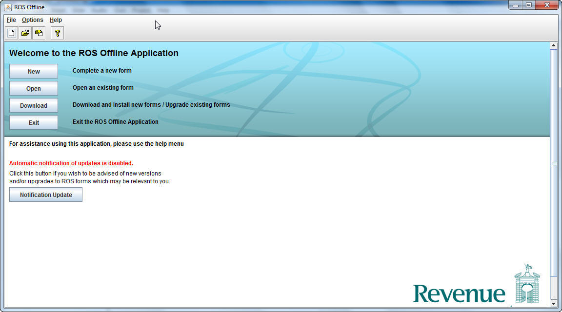 ROS Offline Application - Screenshot #1