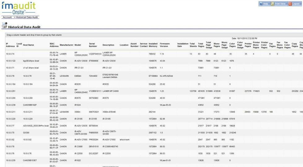 FMAudit Onsite - Screenshot #1
