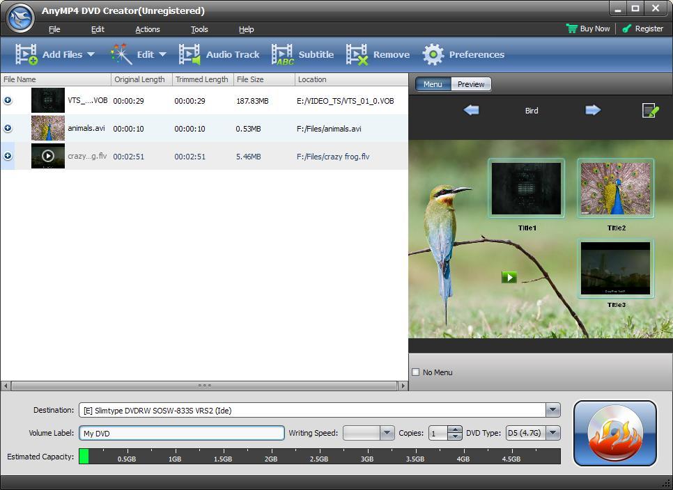 download the new version for android AnyMP4 DVD Creator 7.2.96