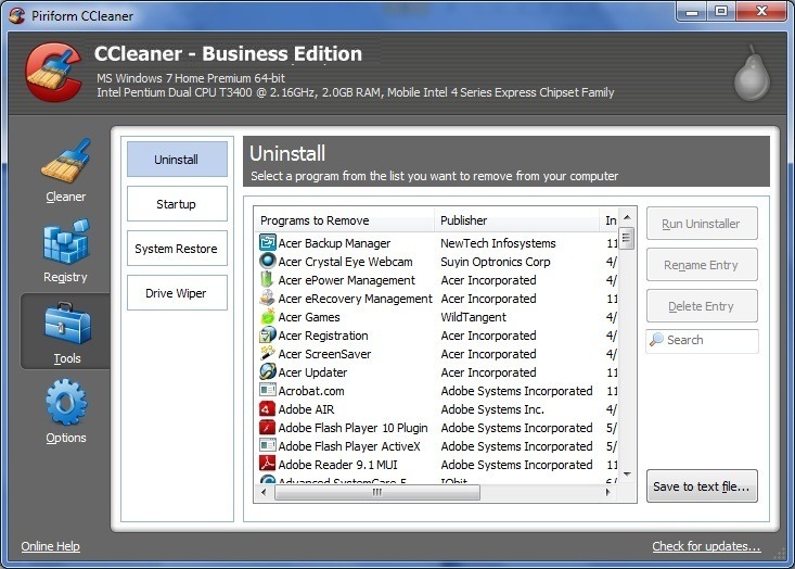 ccleaner downloadable software