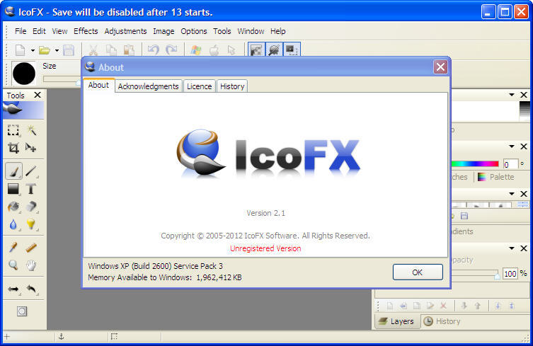 instaling IcoFX 3.9.0