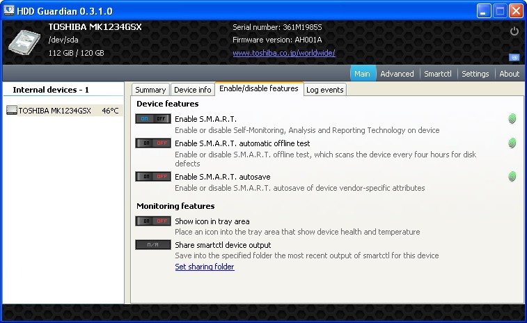 HDD Guardian - Screenshot #7