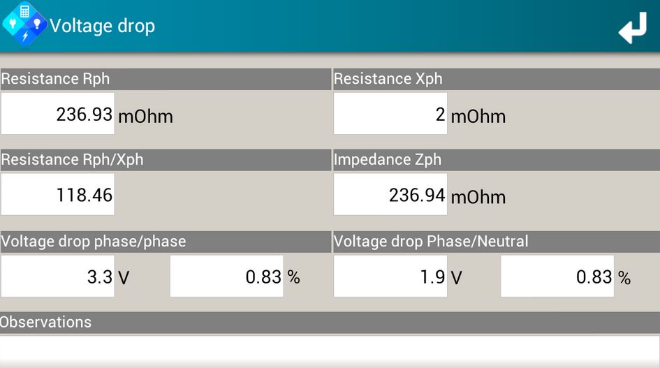SEE Electrical Calculator - Screenshot #1