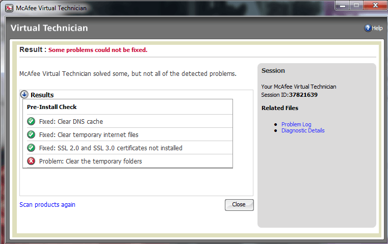 McAfee Virtual Technician - Screenshot #13