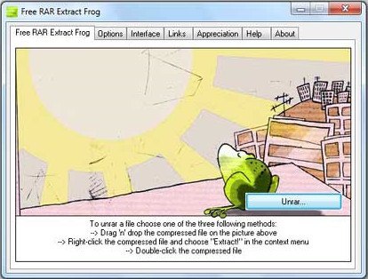 Free RAR Extract Frog - Screenshot #19