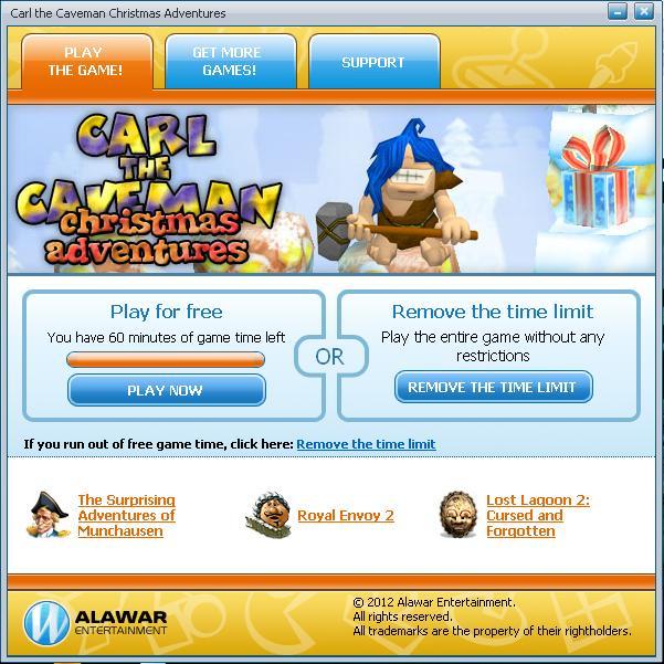 Carl the Caveman Christmas Adventure - Screenshot #9