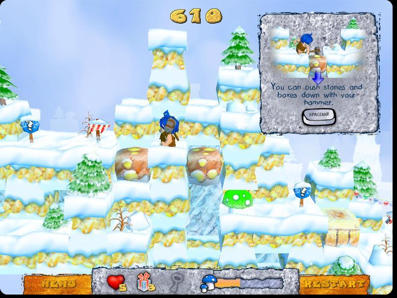 Carl the Caveman Christmas Adventure - Screenshot #6