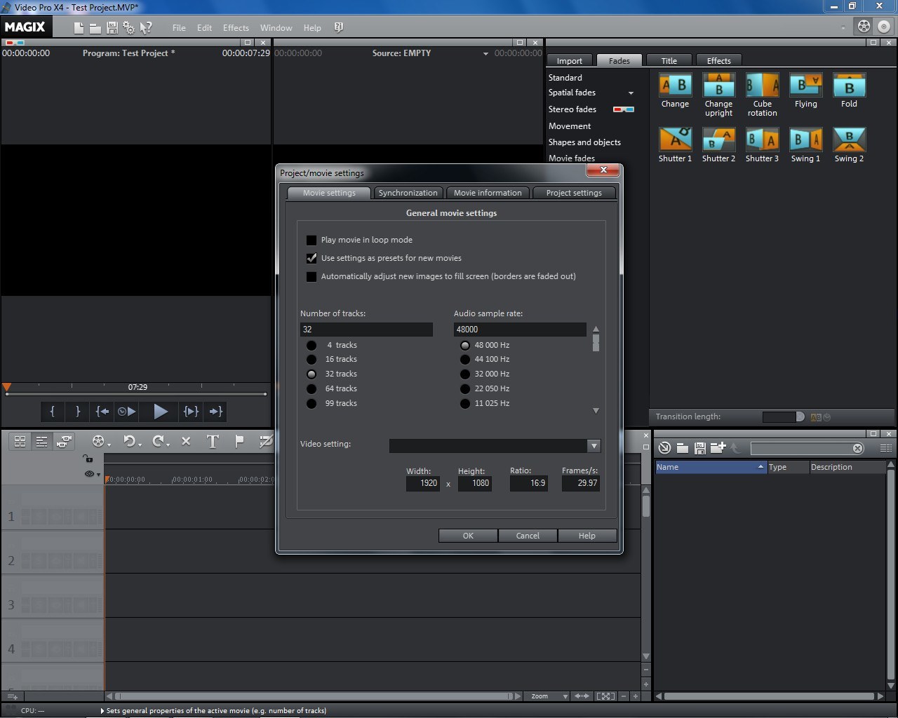 MAGIX Video Pro X4 - Screenshot #3