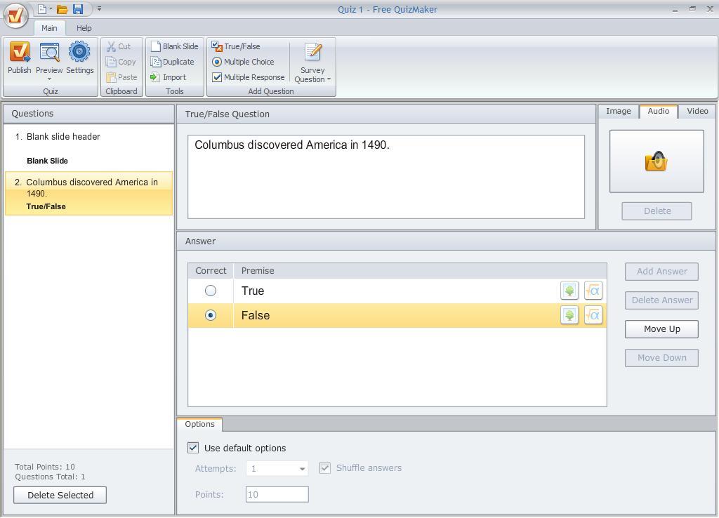 Free QuizMaker - Screenshot #9