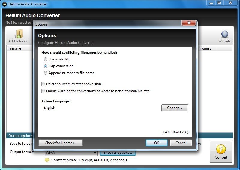 helium audio converter