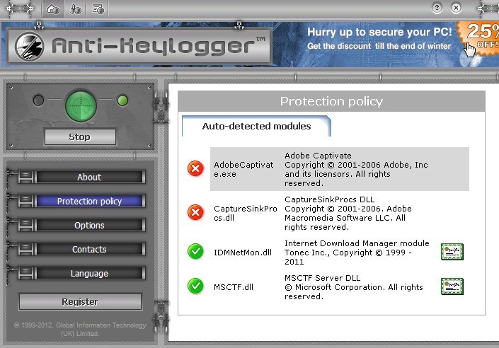 anti keylogger software for online