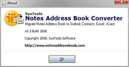 SysTools Notes Address Book Converter - Screenshot #2
