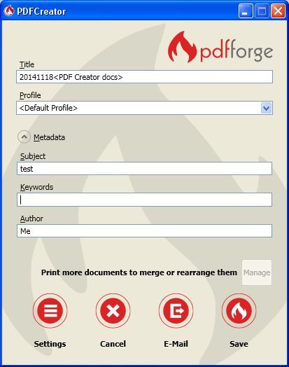 PDFCreator - Screenshot #8