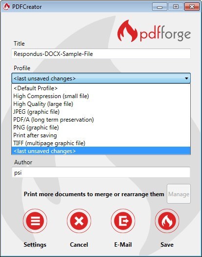 PDFCreator - Screenshot #6