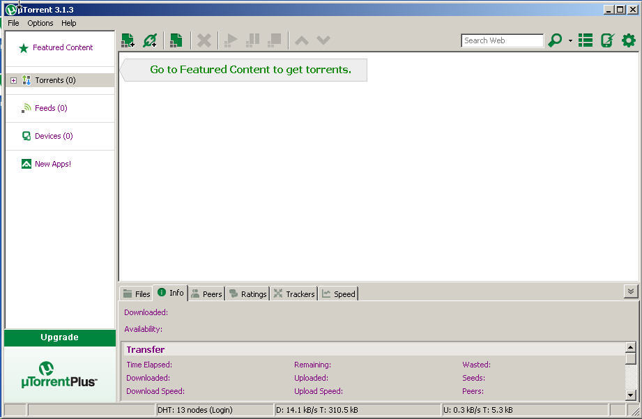 &micro;Torrent (uTorrent) - Screenshot #5