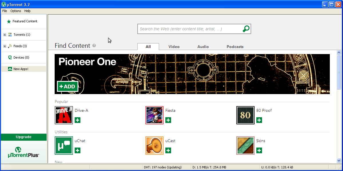 &micro;Torrent (uTorrent) - Screenshot #3