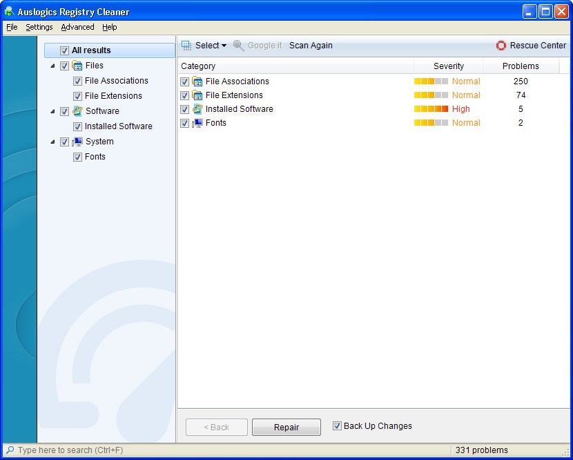 AusLogics Registry Cleaner - Screenshot #14