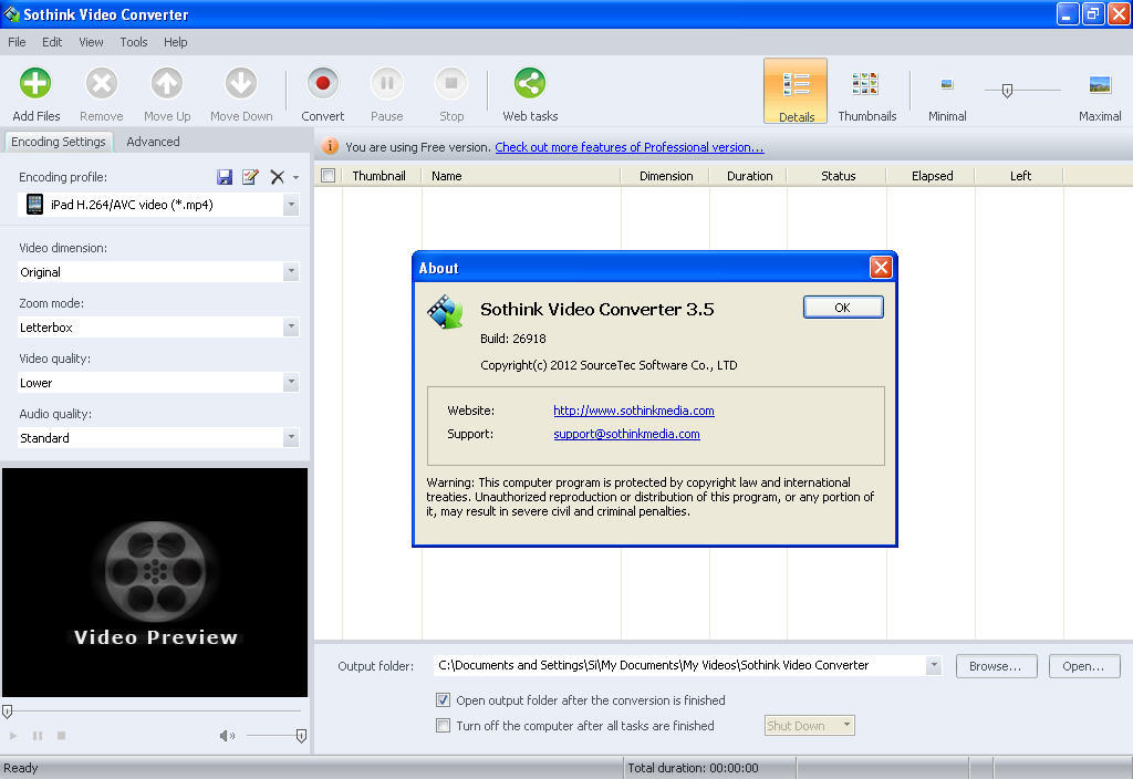 Sothink Video Converter - Screenshot #2