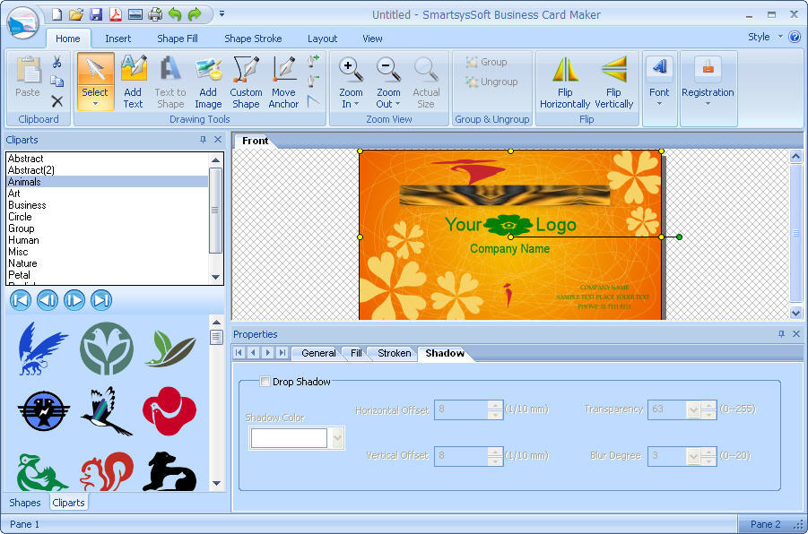 business card maker software free