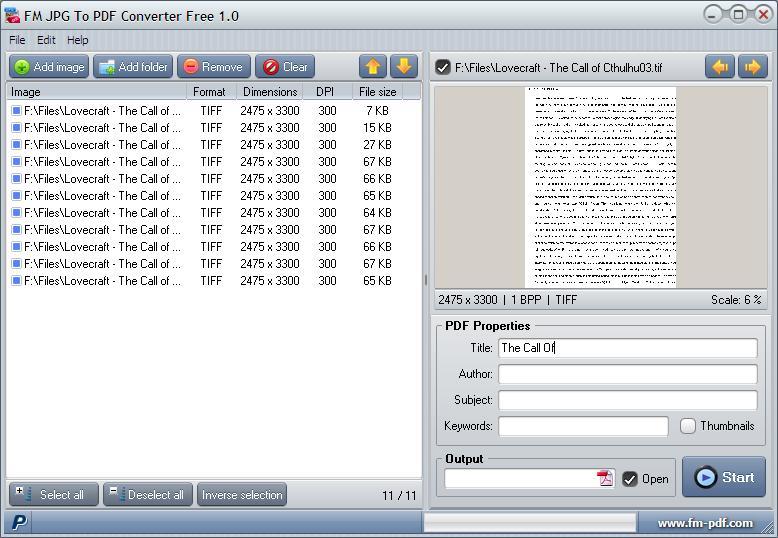 FM JPG To PDF Converter Free - Screenshot #10