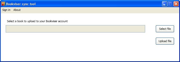 Bookviser sync tool - Screenshot #1