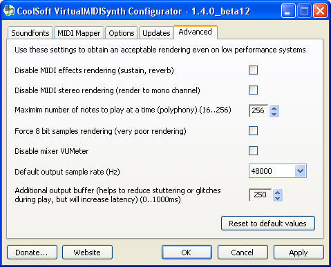 CoolSoft VirtualMIDISynth - Screenshot #13