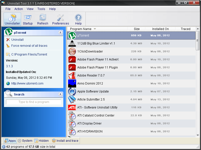 Uninstall Tool - Screenshot #8