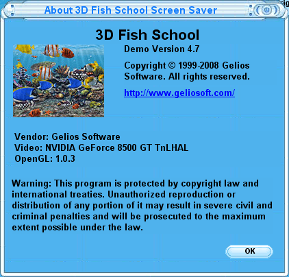 3D Fish School Screen Saver - Screenshot #2