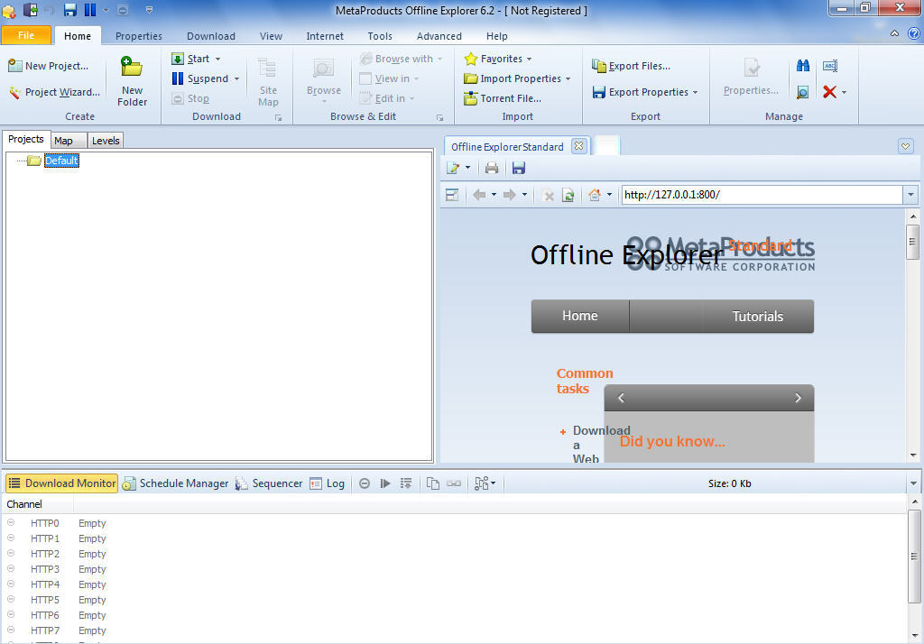 MetaProducts Offline Explorer Enterprise 8.5.0.4972 download the new version for windows