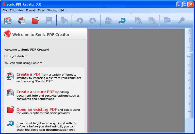 Sonic PDF Creator - Screenshot #1