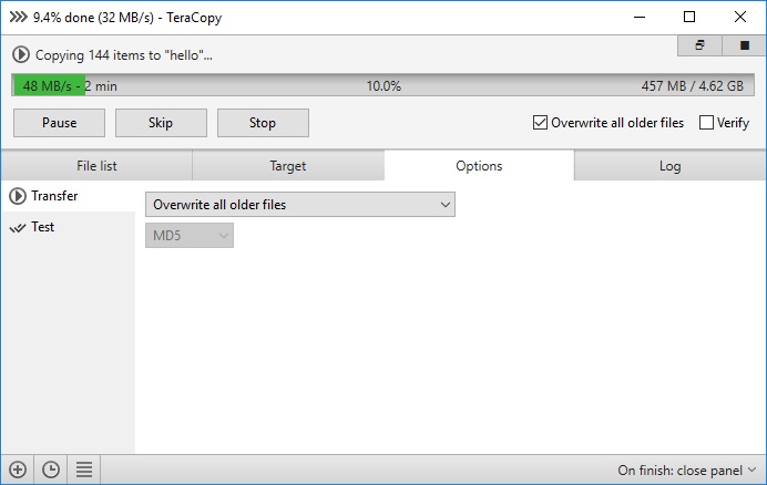 TeraCopy - Screenshot #2