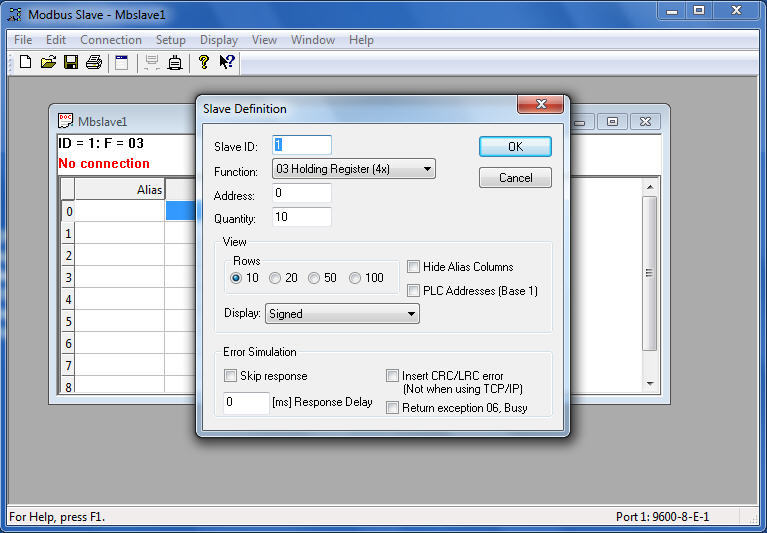 Modbus Slave latest version Get best Windows software
